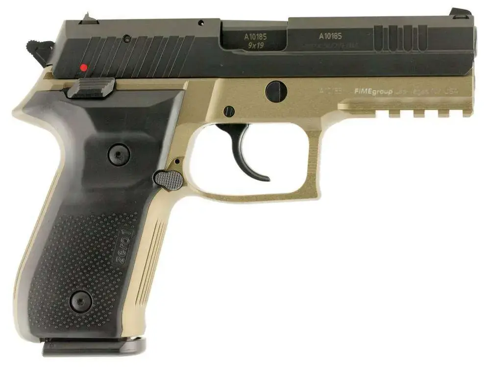 Arex REXZERO1S03 Rex Zero 1 Standard 9mm Luger 4.25" 17+1 Flat Dark Earth Hardcoat Anodized Black Polymer Grip