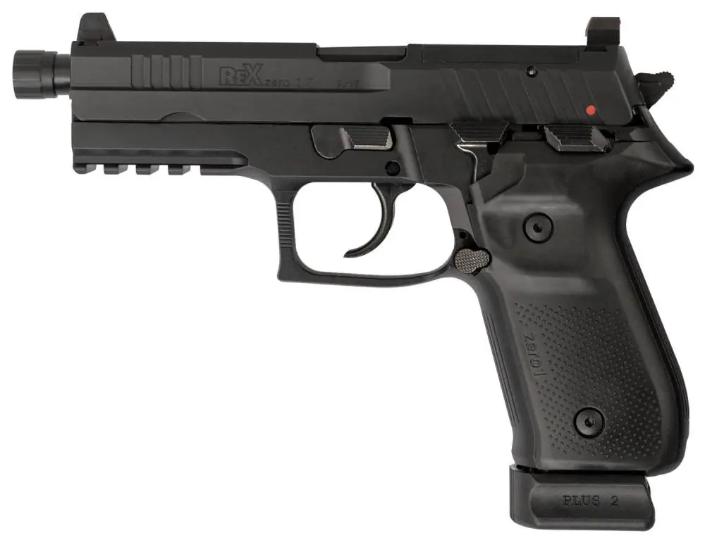 Arex REXZERO1T01 Rex Zero 1 Tactical 9mm Luger 4.90" 20+1 Black Hardcoat Anodized Black Polymer Grip