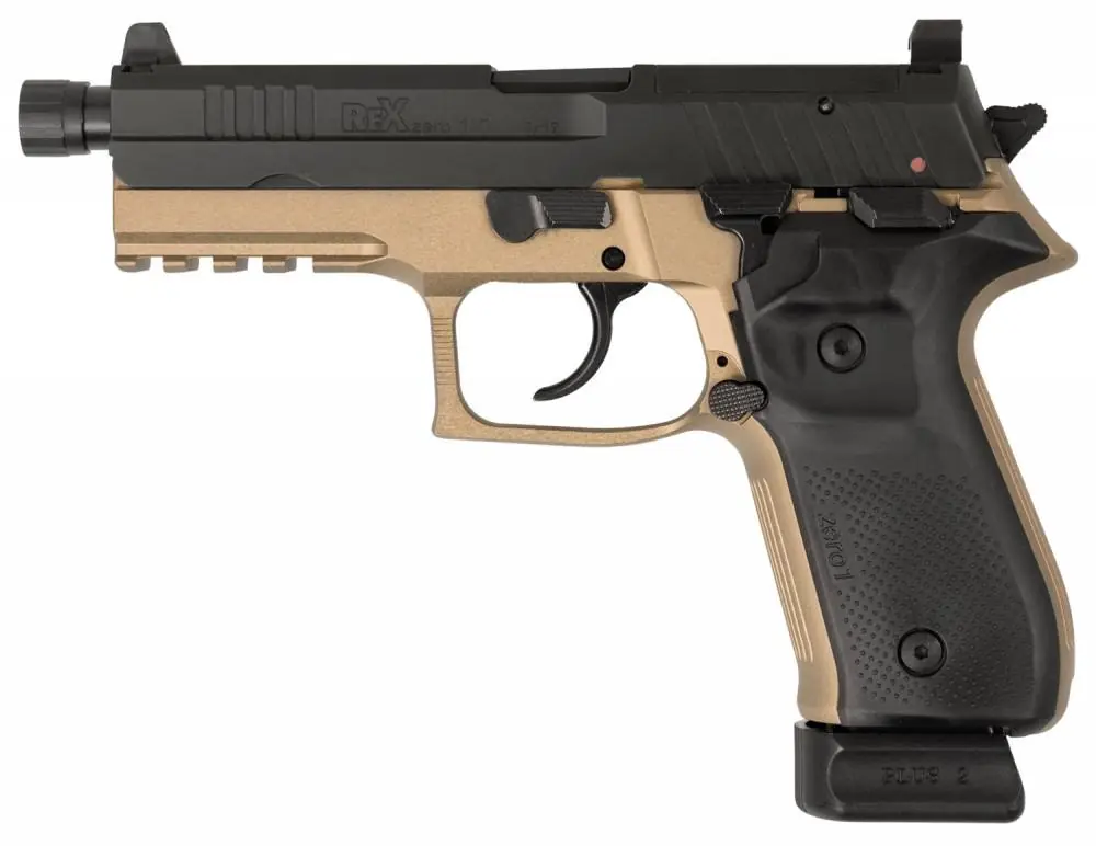Arex REXZERO1T03 Rex Zero 1 Tactical 9mm Luger 4.90" 20+1 Flat Dark Earth Hardcoat Anodized Black Polymer Grip