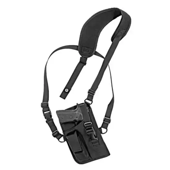 Grovtec US Inc GTHL15105R Trail Pack Holster Black Shoulder 4.5-5" Lg Auto Right Hand