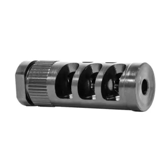 Grovtec US Inc GTHM315 Muzzle Compensator 223 Cal 1/2"-28 tpi Black Nitride Steel