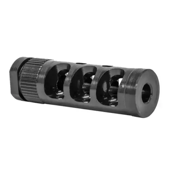 Grovtec US Inc GTHM316 G-Comp Muzzle Compensator 308 Cal 5/8"-24 tpi Black Nitride Steel