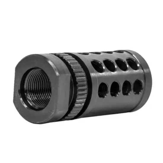 Grovtec US Inc GTHM318 G-Nite Flash Suppressor 308 Cal 5/8"-24 tpi Black Nitride Steel