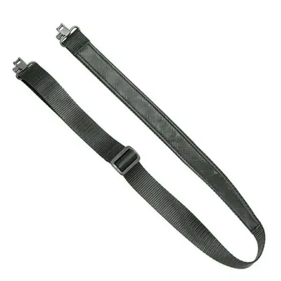 Grovtec US Inc GTSL50 Mountaineer Sling with Swivels 1.25" W x 30"-42" L Adjustable Black Nylon for Rifle/Shotgun