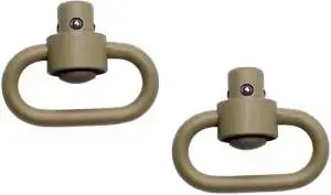 GROVTEC HD PUSH BUTTON SWIVELS CERAKOTE DESERT SND 1 1/4" 2PK