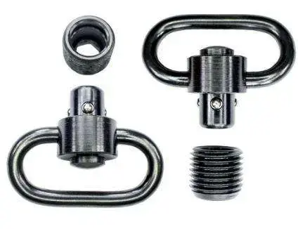 GROVTEC HD PUSH BUTTON SWIVEL SET BLACK 1 1/4" 2 PACK