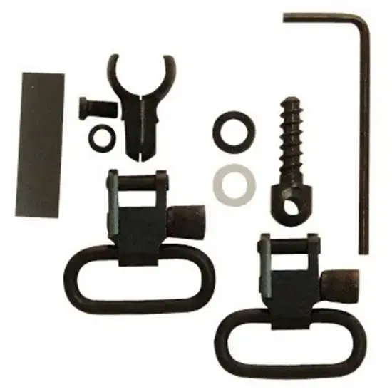 Grovtec US Inc GTSW40 Barrel Band Swivel Set 1" Black Steel Fits Tube Magazines of .420"-.470" Diameter
