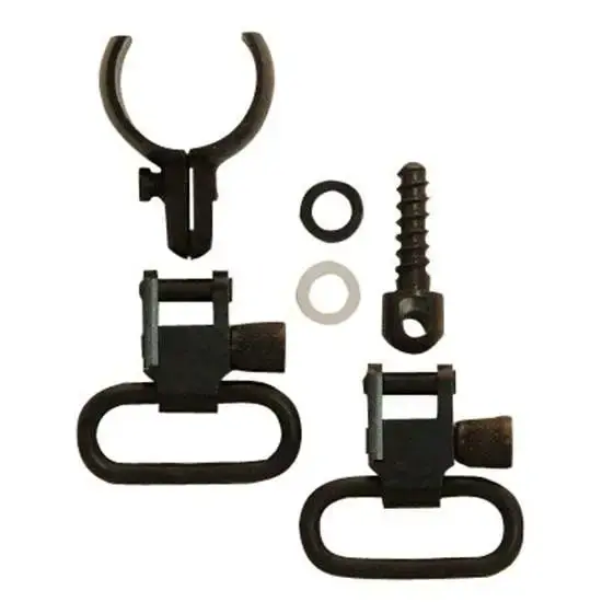 Grovtec US Inc GTSW43 Swivel Set Tube .630"-.675" 1" Black Steel Rifle