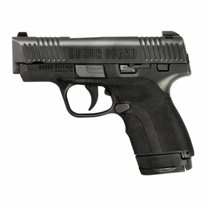 Honor Defense HG9SC Honor Guard Sub-Compact 9mm Luger 3.20" 7+1 & 8+1 Black Stainless Steel Black Polymer Grip