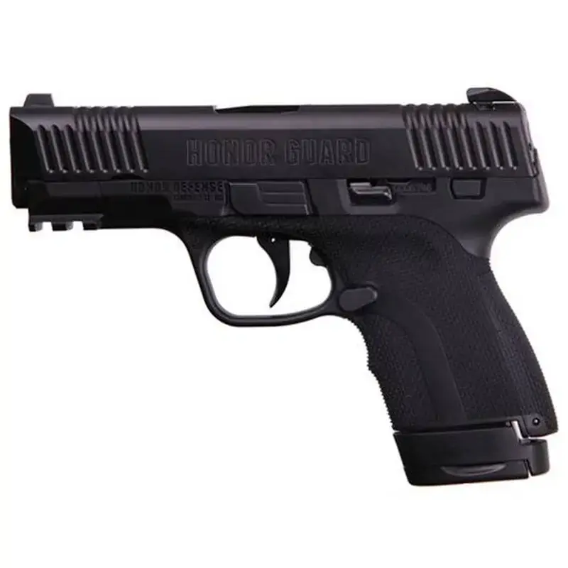 Honor Defense HG9SCLS Honor Guard Sub-Compact Long Slide 9mm Luger 3.80" 7+1 & 8+1 Black Stainless Steel Black Polymer Grip