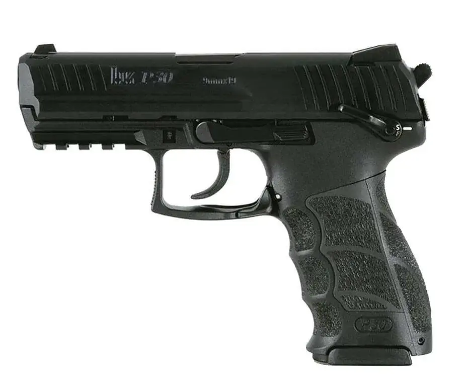 HK 734003SLEA5 P30S V3 40 S&W 3.85" 13+1 Black Black Interchangeable Backstrap Grip Night Sights 3 Magazines