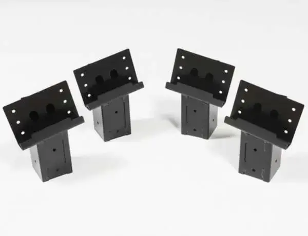 HME 4X4 STEEL BLIND POST BRACKETS 4PK