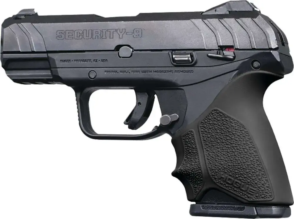 HOG BEAVERTAIL GRIP BLK RUGER SECURITY 9 COMP