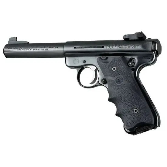 Ruger MK II / MK III Rubber grip with Finger Grooves Black