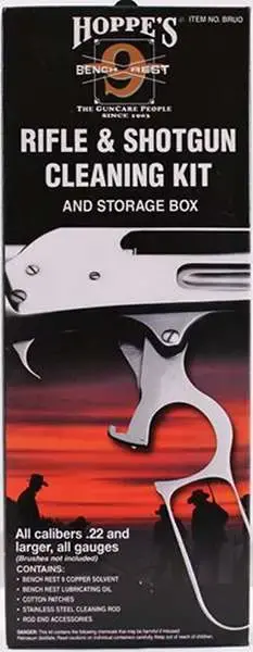 Hoppes BRUO Rifle/Shotgun Cleaning Kit Benchrest Multi-Caliber