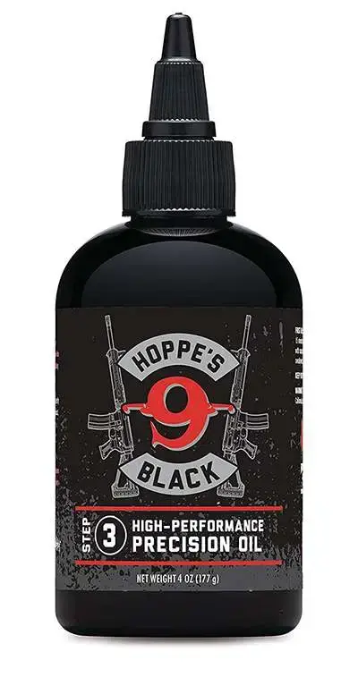 Hoppes HBL4 Black Precision Oil 4 oz Squeeze Bottle