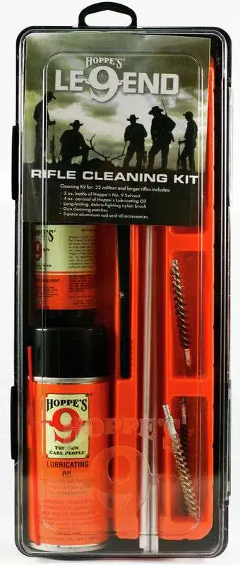 Hoppes UL22 Legend Cleaning Kit .22 Cal and Up Rifle Bronze, Nylon