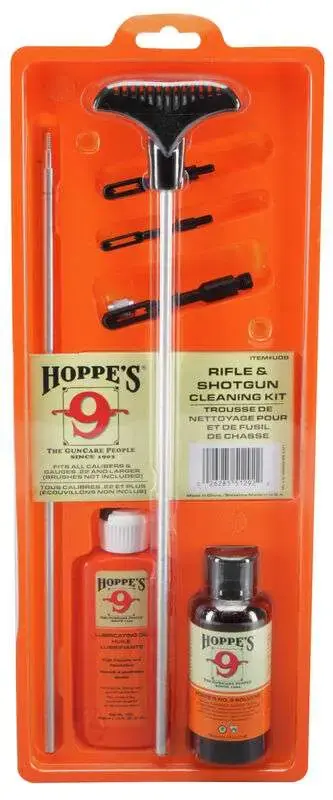 Hoppes UOB Rifle/Shotgun Cleaning Kit Multi-Caliber Clamshell
