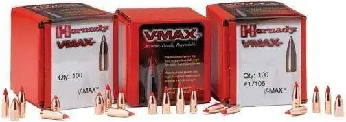Hornady 22006 V-Max 20 Cal .204 40 gr V-Max 100 Per Box