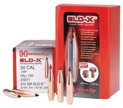 Hornady 2635 ELD-X 6.5mm .264 143 gr Extremely Low Drag-eXpanding 100 Per Box