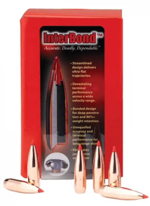 Hornady 30459 InterBond 30 Cal .308 165 gr InterBond 100 Per Box