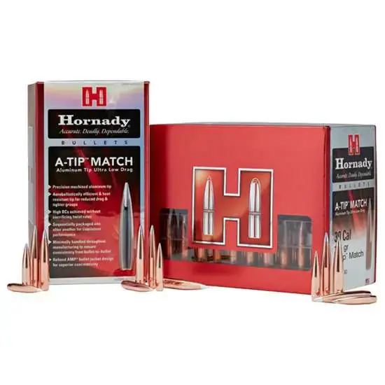 Hornady 41697 A-Tip Match 416 Cal .416 500 gr 25 Per Box