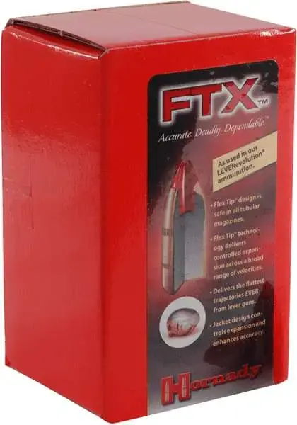 Hornady 50102 FTX Handgun .50 Cal .500 300 gr Flex Tip eXpanding 50 Per Box