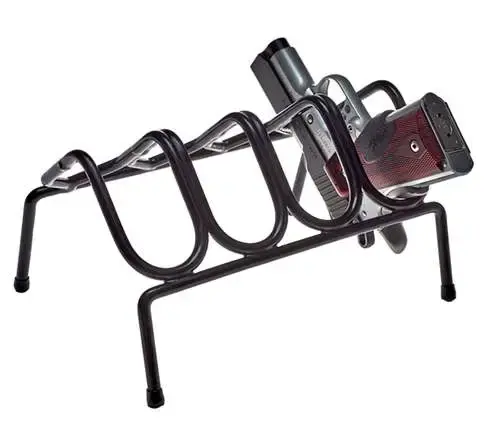 SnapSafe 75820 Pistol Rack 4 Handgun Black Steel