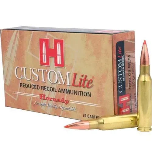 Hornady 80572 Custom Lite 7mm-08 Rem 120 gr SST 20 Round Box