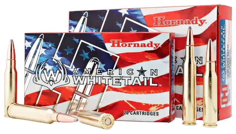 Hornady 82044 American Whitetail 300 Win Mag 180 gr InterLock Spire Point 20 Round Box