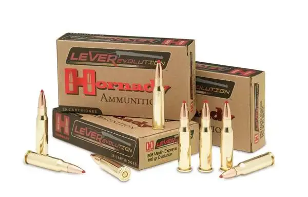 Hornady 82733 LEVERevolution 308 Marlin Express 160 gr Flex Tip eXpanding 20 Round Box