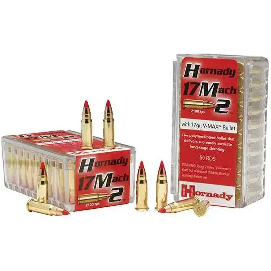 Hornady 17 Mach 2 17gr V-max