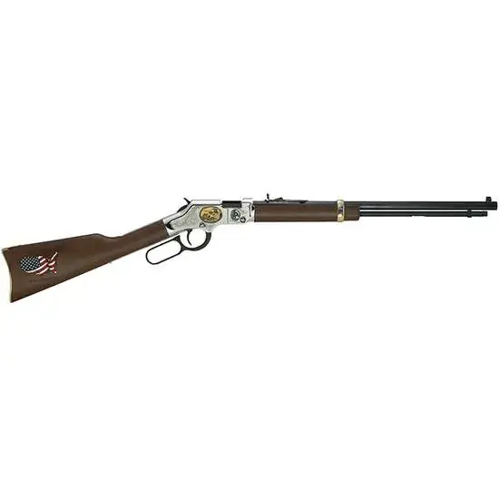 Henry H004CM2 Golden Boy Coal Miner Tribute II Lever Action 22 Short,Long,LR 16 LR/21 Short 20" Octagon Barrel Nickel Plated American Walnut Right Hand