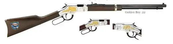 Henry H004TT Golden Boy Trucker's Tribute Lever Action 22 Short,Long,LR 16 LR/21 Short 20" Octagon Barrel Nickel Plated American Walnut Right Hand
