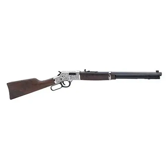 Henry H006CSD Big Boy Silver Deluxe Engraved 45 Colt (LC) 10+1 20" Silver American Walnut Right Hand