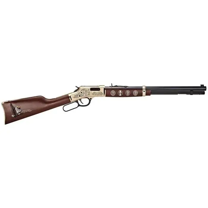 Henry H006ES Big Boy Eagle Scout Centennial Tribute Lever Action 44 Mag,44 Spec 10+1 20" Octagon Barrel Polished Brass American Walnut Right Hand