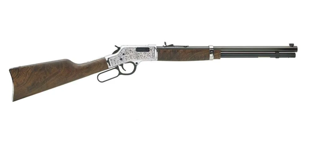 Henry H006MSD Big Boy Silver Deluxe Engraved 357 Mag 10+1 20" Silver American Walnut Right Hand