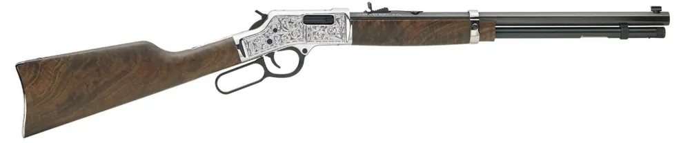 Henry H006SD Big Boy Silver Deluxe Engraved 44 Rem Mag 10+1 20" Silver American Walnut Right Hand