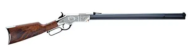 Henry H011SD Original Silver Deluxe Engraved 44-40 Win 13+1 24.50" Nickel Plated American Walnut Right Hand