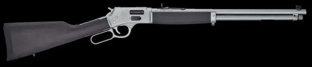 Henry H012GCAW Big Boy All Weather Side Gate 45 Colt (LC) 10+1 20" Stained Hardwood Satin Hard Chrome Right Hand
