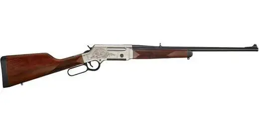 Henry H014D223 Long Ranger Deluxe 223 Rem 5+1 20" American Walnut Nickel Plated w/24K Gold Inlay Right Hand