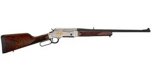 Henry H014WL223 Long Ranger Wildlife 223 Rem 5+1 20" American Walnut Nickel Plated w/24K Gold Inlay Right Hand