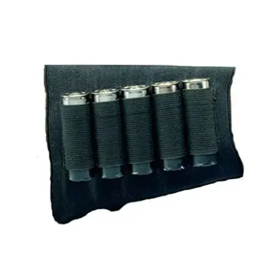 Hunters Specialties 00685 Buttstock Shell Holder Shotgun 5 Rounds Black Elastic