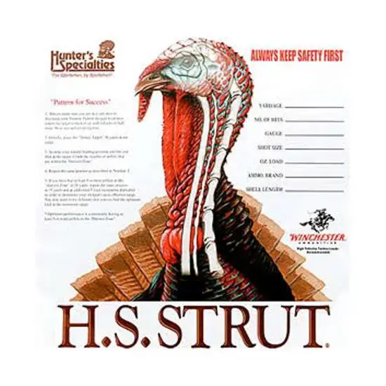 Hunters Specialties 06850 Turkey Hanging Paper 11" x 11" Turkey 12 Per Pack