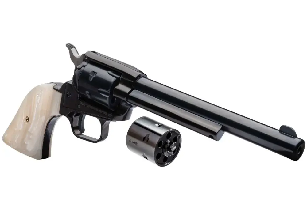 Heritage Mfg RR22MB6PRL Rough Rider Small Bore 22LR,22 WMR 6 Round 6.50" Black Mother of Pearl Grip