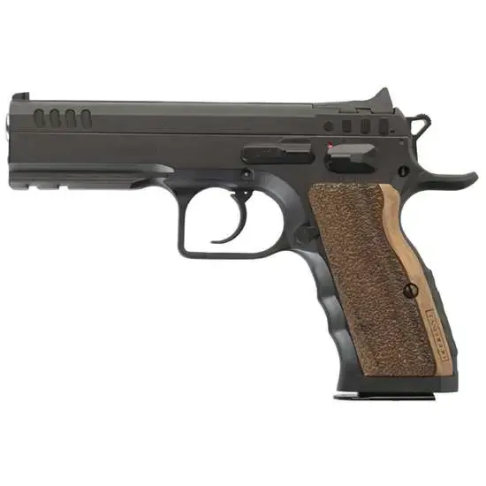 Italian Firearms Group TF-STOCKI-9SF Stock I 9mm Luger Auto 4.50" 16+1 Black Steel Slide Wood Grip