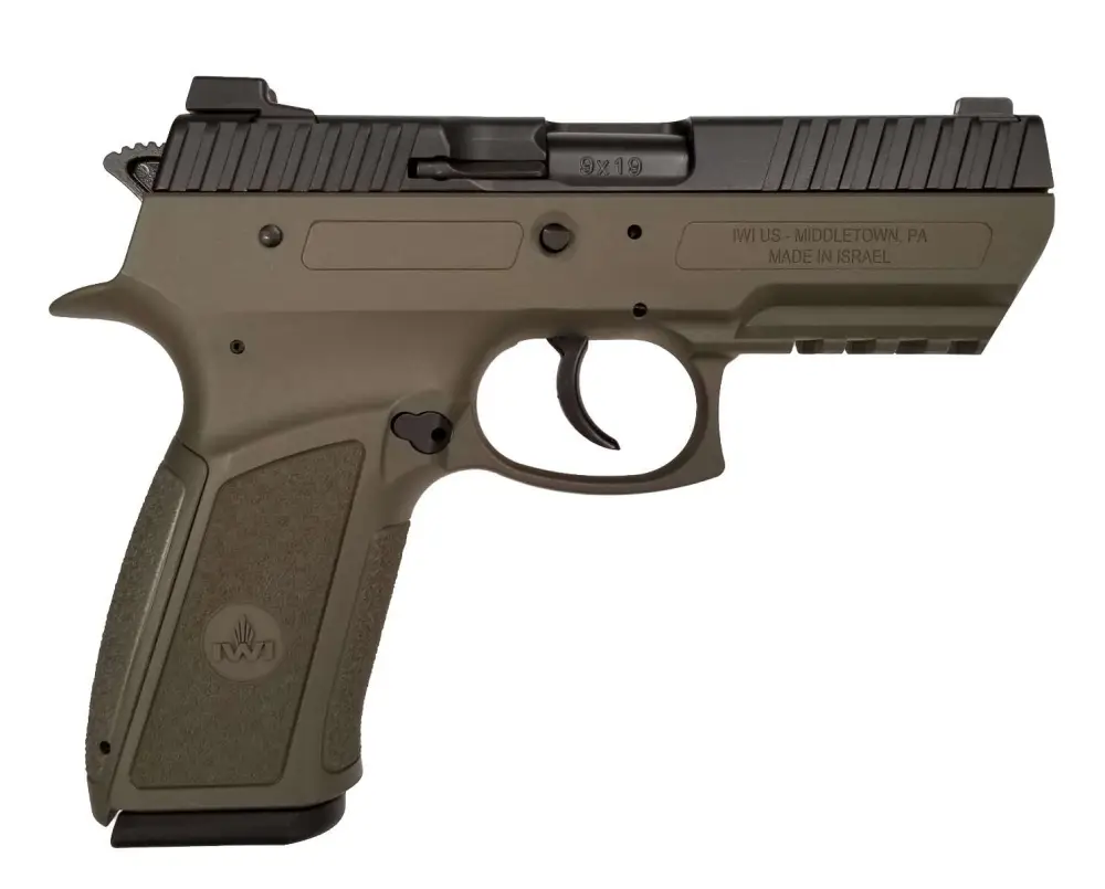 IWI US J941PSL9OD-II Jericho 941 Enhanced 9mm Luger 3.80" 17+1 OD Green