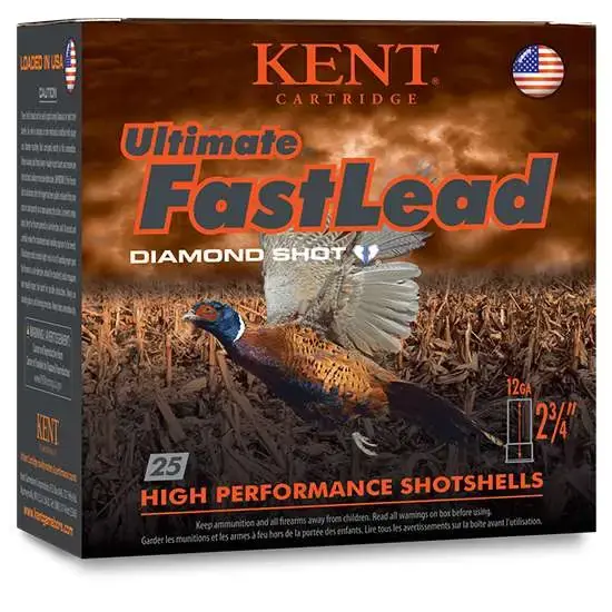 Kent Cartridge K123UFL506 Ultimate Fast Lead 12 Gauge 3.00 1 3/4 oz 6 Shot 25 Round Box