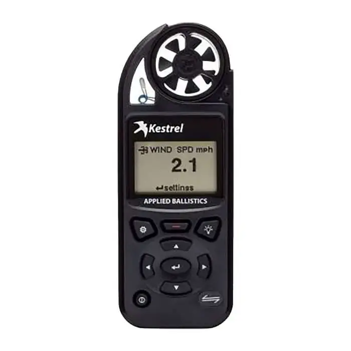 KestrelMeters 0857ALBLK 5700 Elite Weather Meter Black AA Link Connectivity Applied Ballistics