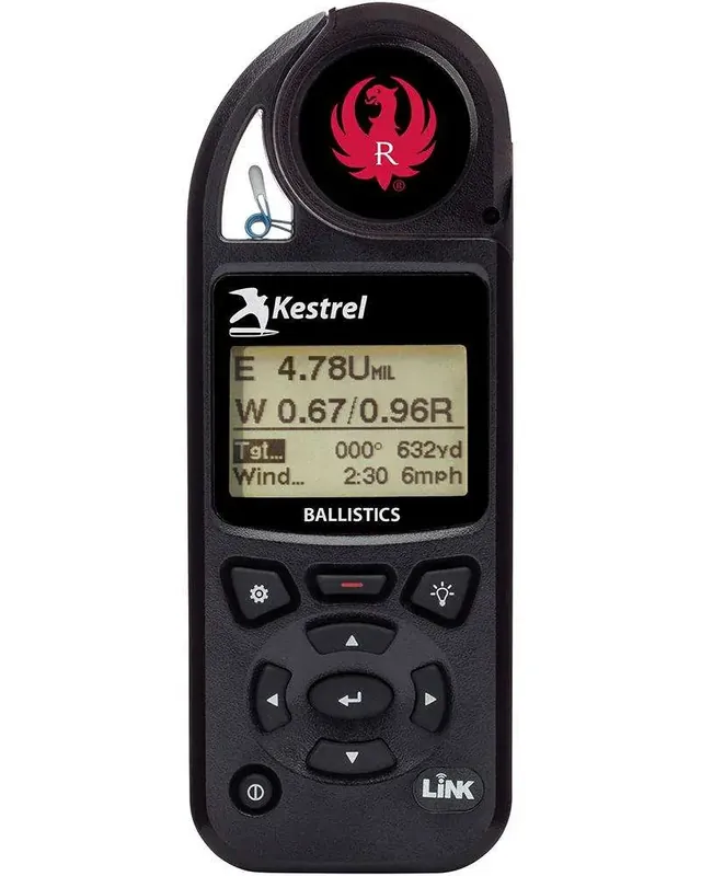 KestrelMeters 0857BLBLK-RUG Ruger 5700 Ballistics Weather Meter Black AA Link Connectivity